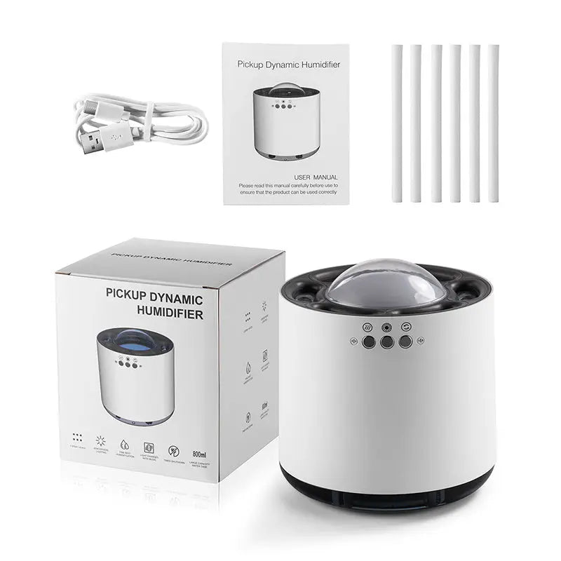 800ml Smart LED Voice-Control Humidifier | Ultrasonic Cool Mist for Home & Office