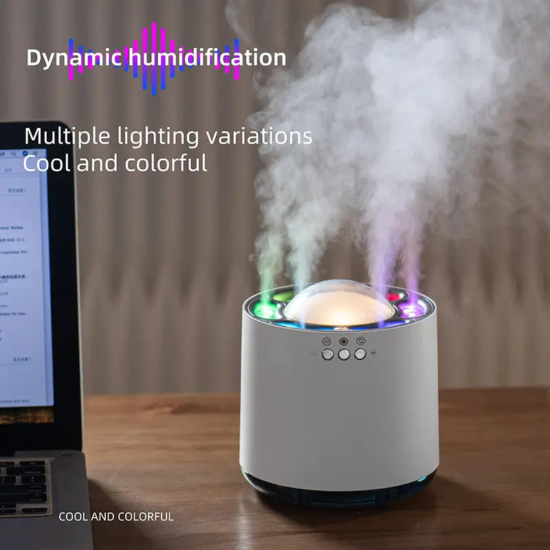 800ml Smart LED Voice-Control Humidifier | Ultrasonic Cool Mist for Home & Office